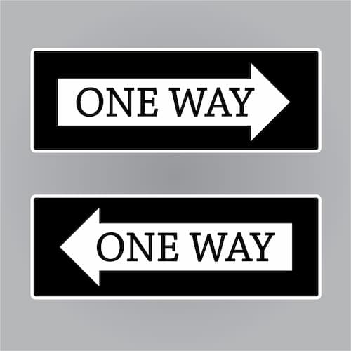 One Way Sign