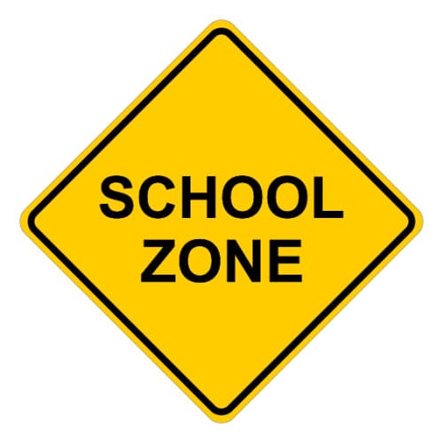 School Zone Sign 